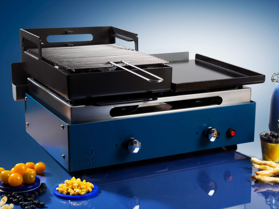 Verysmart 50/50 Plancha-Houtskoolbarbecue